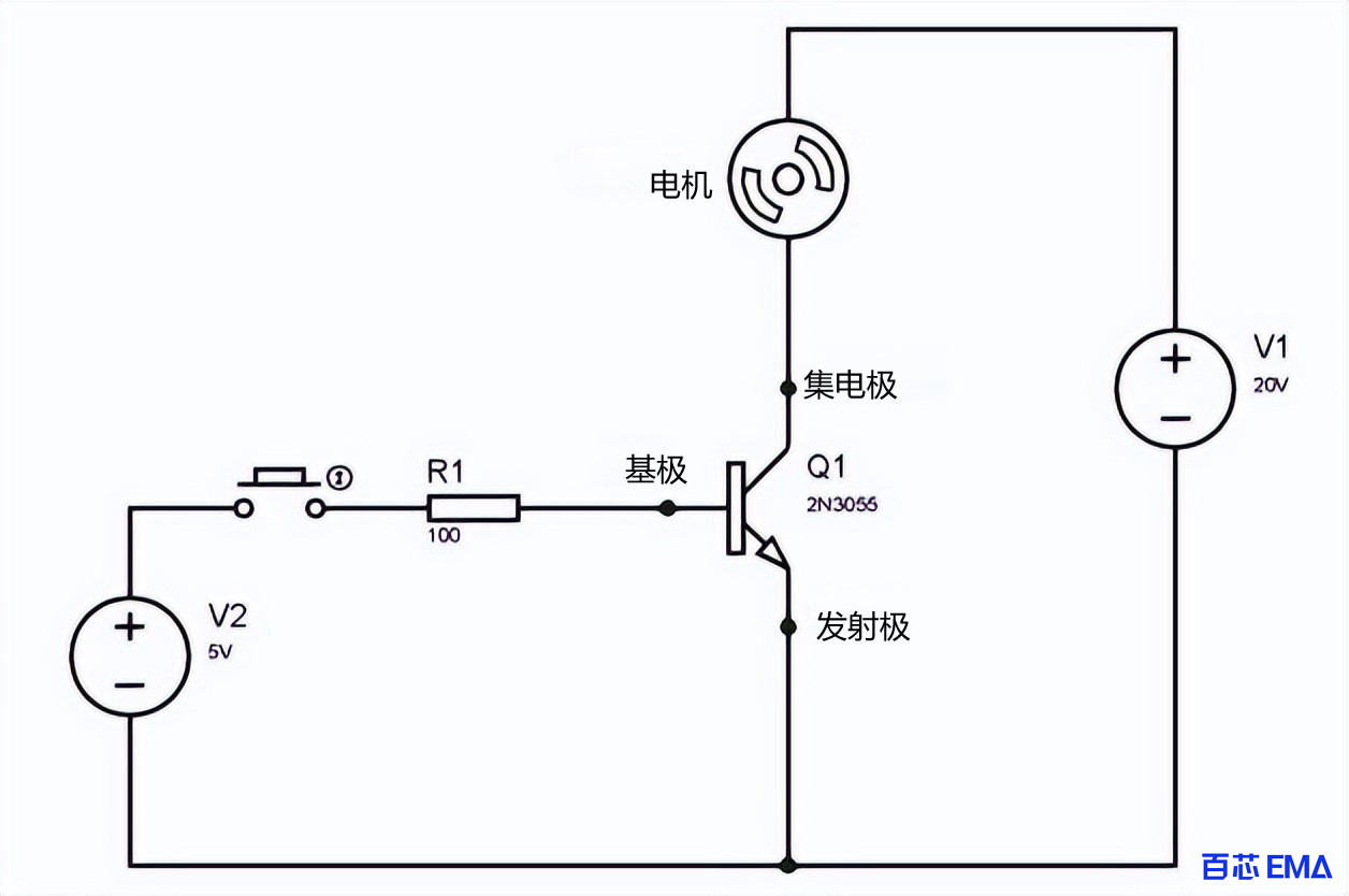 2N3055 做为开关器件