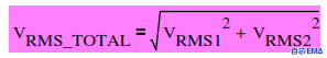 缓冲电阻的总 RMS 电压