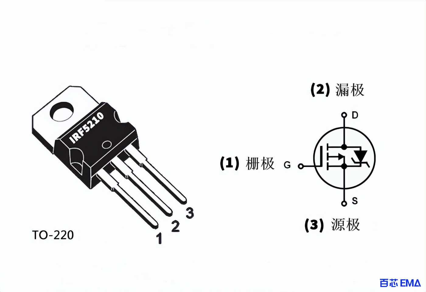 IRF5210 的简单原理图