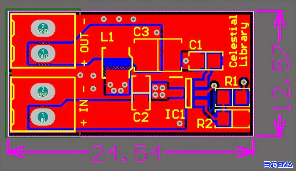 改进后降压稳压器布局的 PCB 设计