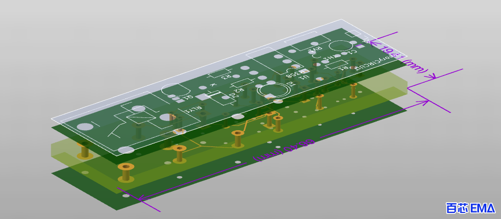 PCB 3D 分层图