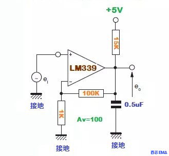 LM339 构建低频运算放大器