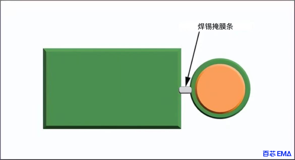 阻焊条的 CAM 快照