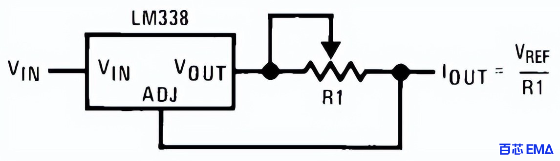 LM338 电流控制电源电路