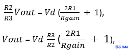 仪表放大器公式推导