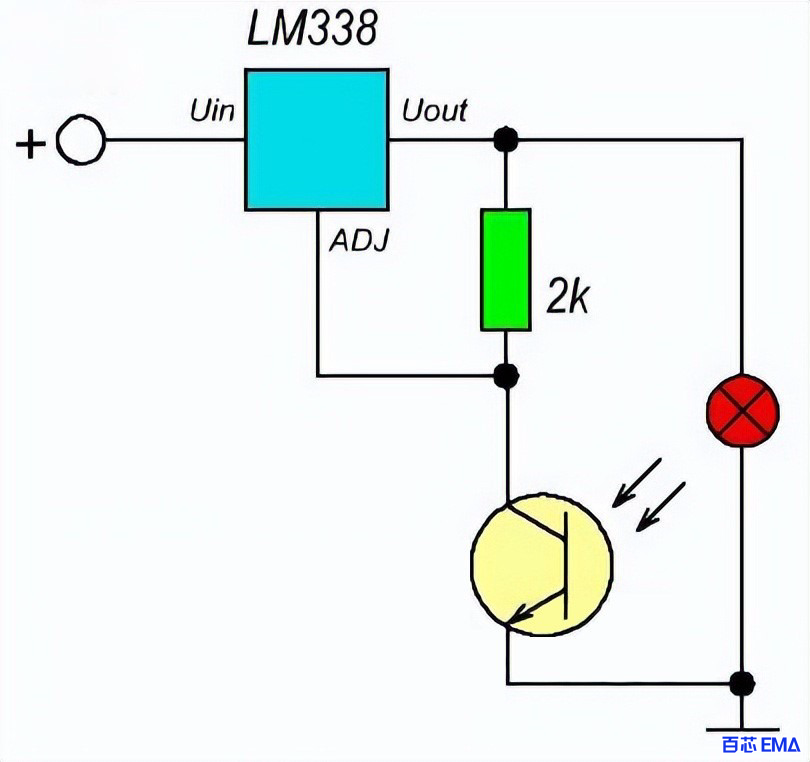    LM338照明控制器电路