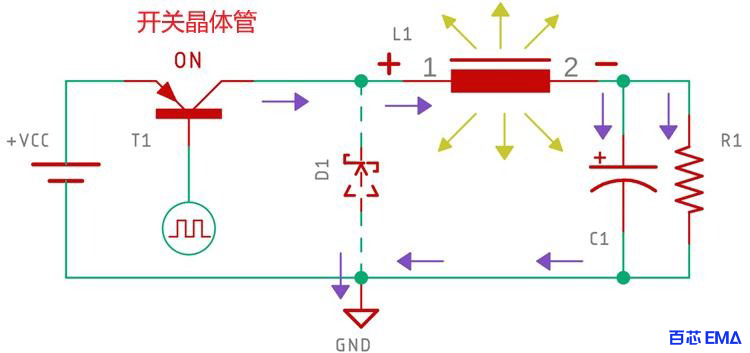 晶体管导通状态