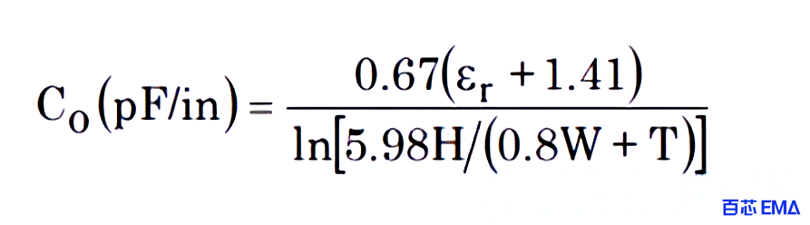 微带线的特性电容