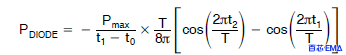 二极管导通期间的功耗