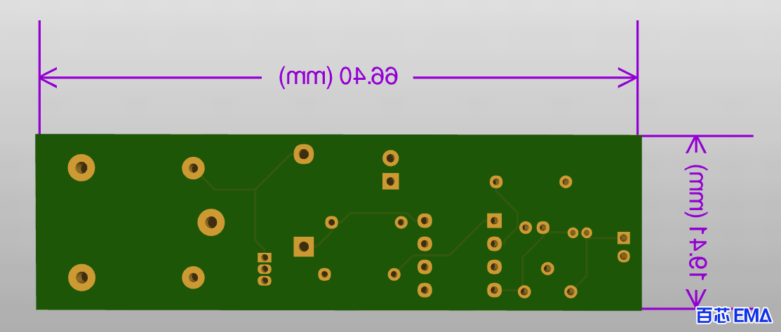 PCB 3D 背面图